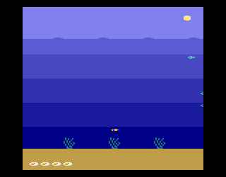 Go Fish! (Atari 2600) screenshot: Game start