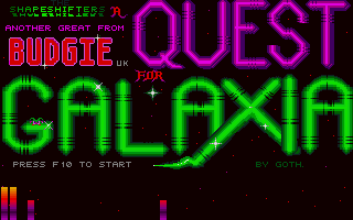 A Quest for Galaxia (Atari ST) screenshot: Title screen