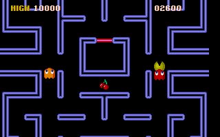 Pacman ST (Atari ST) screenshot: A bonus item, but I cant get it