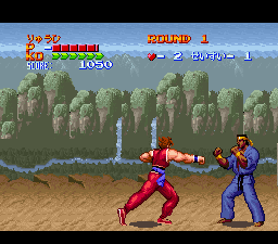 Hiryū No Ken S: Golden Fighter (SNES) screenshot: Throwing a punch