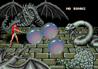 Dragon's Revenge (Genesis) screenshot: No Bonus!