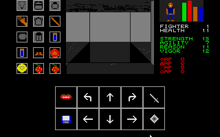 The Mystic Well (Atari ST) screenshot: A pit