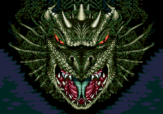 Dragon's Revenge (Genesis) screenshot: Dragon!