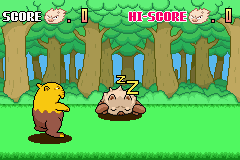 Dream Eater (Game Boy Advance) screenshot: ... sleeping monkey!
