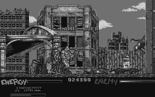 After the War (Atari ST) screenshot: Game over