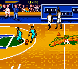 NBA Hoopz (Game Boy Color) screenshot: The Defence is broken.