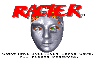 Racter (Amiga) screenshot: Title screen