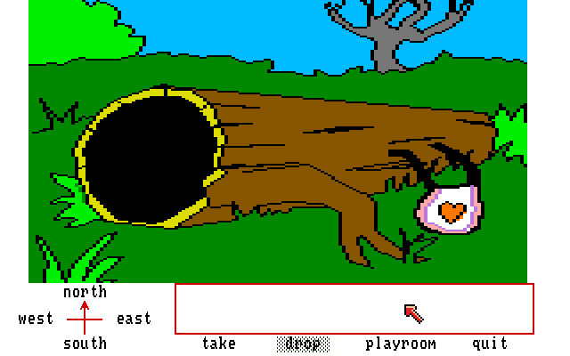Winnie the Pooh in the Hundred Acre Wood (Amiga) screenshot: Log.