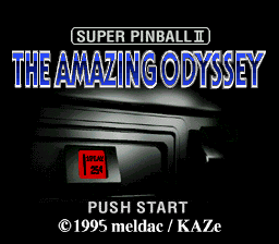 Super Pinball II: The Amazing Odyssey (SNES) screenshot: Title screen