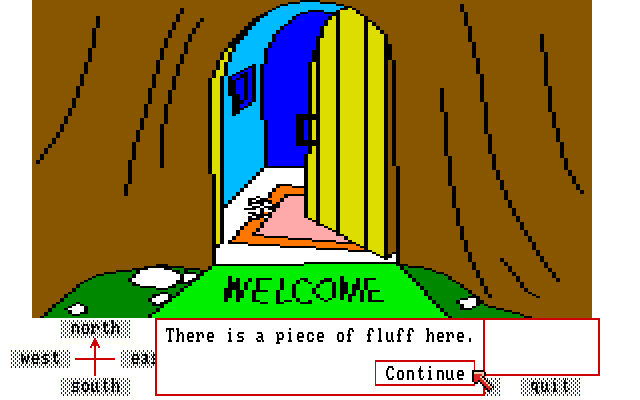 Winnie the Pooh in the Hundred Acre Wood (Amiga) screenshot: A piece of fluff.