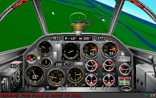 P-38 Lightning Tour of Duty (DOS) screenshot: Scored one aerial victory!