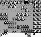 Rolan's Curse (Game Boy) screenshot: The first dungeon