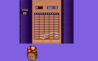 GodPey (Atari ST) screenshot: In stage mode, clear a set number of tiles to progress
