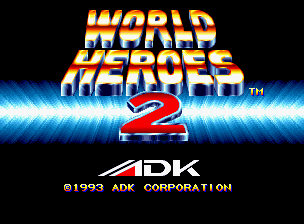 World Heroes 2 (Neo Geo) screenshot: Title screen