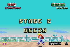 SEGA Arcade Gallery (Game Boy Advance) screenshot: Space Harrier: stage 2 is set in Geeza.