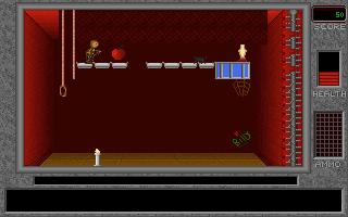 Billy the Kid Returns! (DOS) screenshot: Pick up all sorts of items to get bonus points.