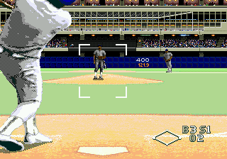 World Series Baseball (Genesis) screenshot: Swing; strike out
