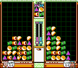 Kunio no Oden (SNES) screenshot: A close battle