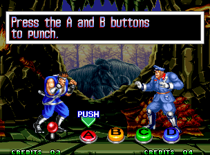 World Heroes Perfect (Neo Geo) screenshot: We can finally use that D button!