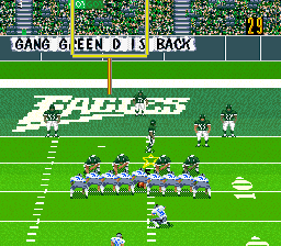 Madden NFL 97 (SNES) screenshot: Field Goal Attempt