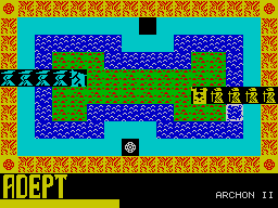 Archon II: Adept (ZX Spectrum) screenshot: And so the eternal battle begins.