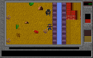 Billy the Kid Returns! (DOS) screenshot: Watch out for steer or they'll run you over!