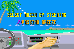 SEGA Arcade Gallery (Game Boy Advance) screenshot: Outrun: choose what music you want to listen to.