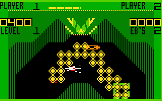 Vectron (Intellivision) screenshot: Level one is almost complete...