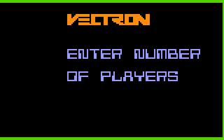 Vectron (Intellivision) screenshot: How many players?