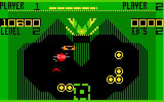 Vectron (Intellivision) screenshot: Beginning the second level.