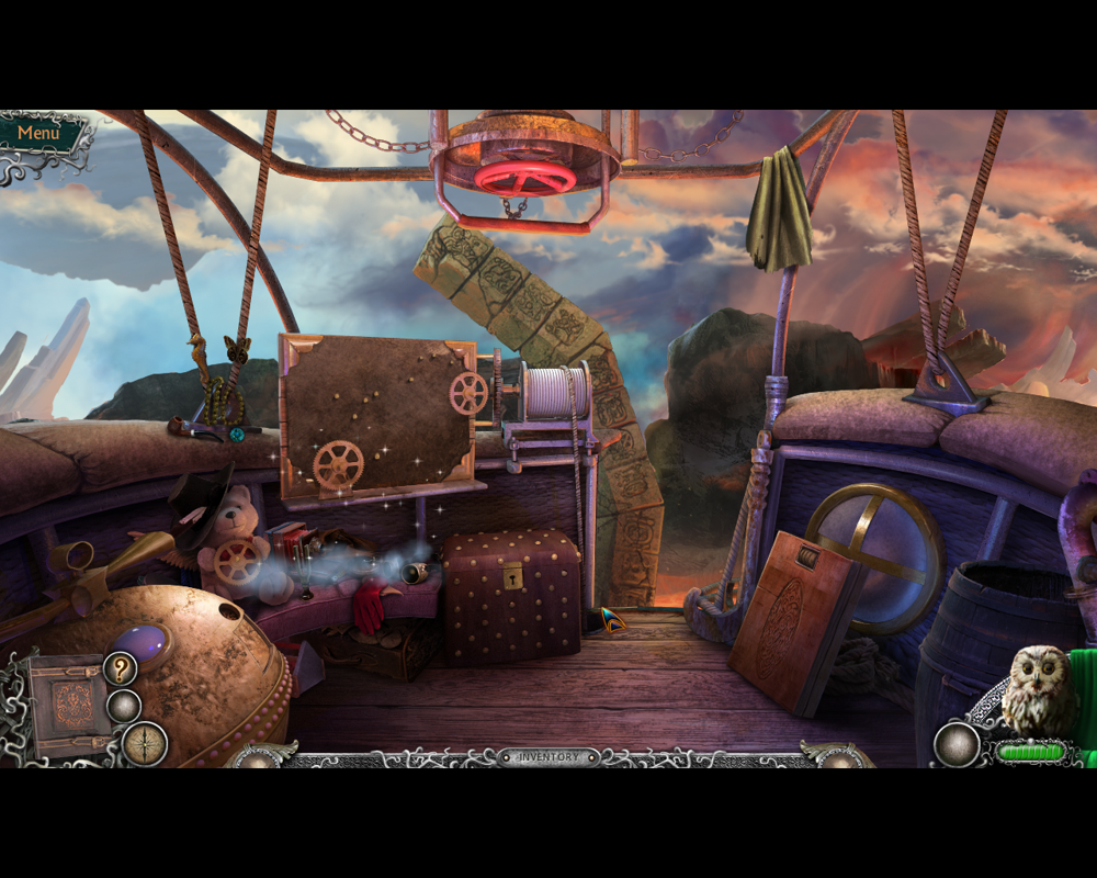 Weird Park: The Final Show (Windows) screenshot: On the balloon. I can search the bottom left.
