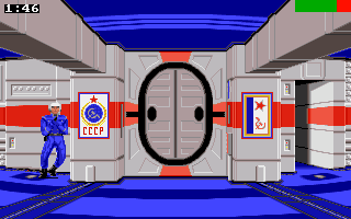 S.D.I. (Amiga) screenshot: Dodging laser fire!
