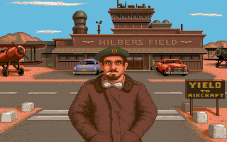 It Came from the Desert (Amiga) screenshot: The airfield.