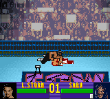 ECW Hardcore Revolution (Game Boy Color) screenshot: Sabu pins Storm.