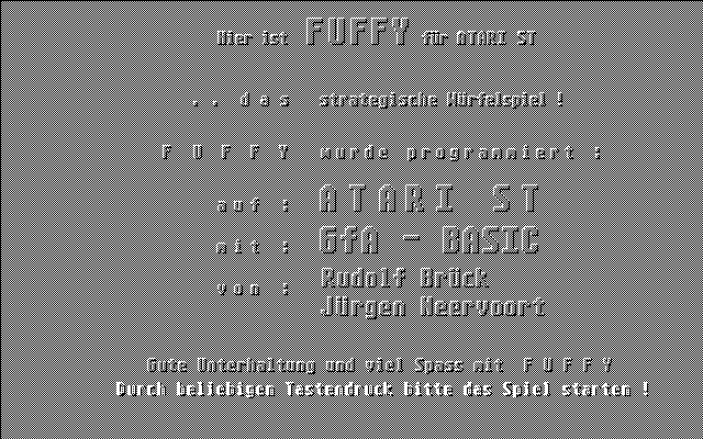 Fuffy (Atari ST) screenshot: Title screen