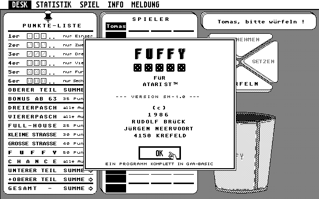 Fuffy (Atari ST) screenshot: The info box