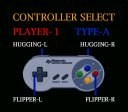 Super Pinball II: The Amazing Odyssey (SNES) screenshot: Control scheme