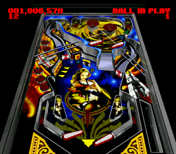 Super Pinball II: The Amazing Odyssey (SNES) screenshot: Space Sister - table view