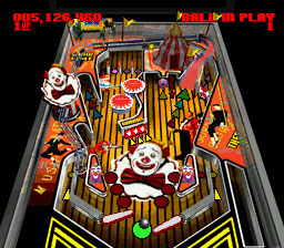 Super Pinball II: The Amazing Odyssey (SNES) screenshot: Show Time - table view