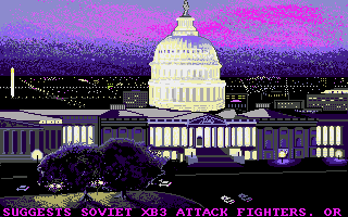 S.D.I. (Amiga) screenshot: Washington, DC.