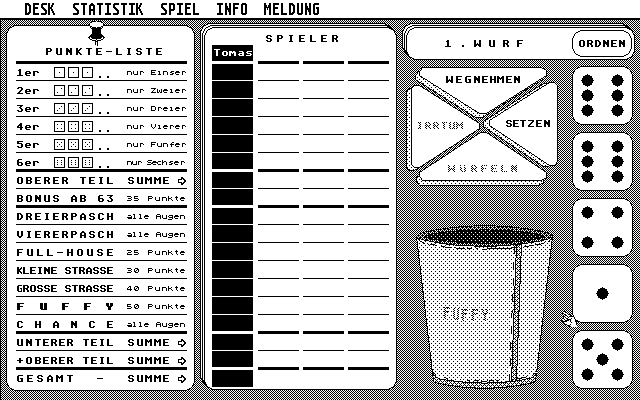 Fuffy (Atari ST) screenshot: Starting to play.