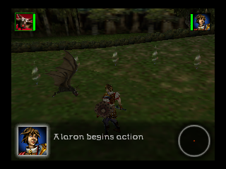 Aidyn Chronicles: The First Mage (Nintendo 64) screenshot: Now that the enemy is close, let's stab it.