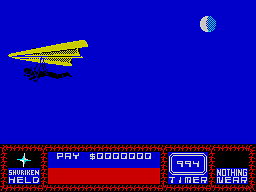 Saboteur II (ZX Spectrum) screenshot: On the start
