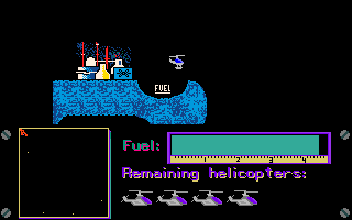 Fortress Underground (Amiga) screenshot: A fuel location