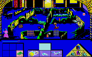 Indian Mission (Atari ST) screenshot: Entering the Temple...What was here?...