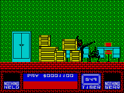 Saboteur II (ZX Spectrum) screenshot: You miss.