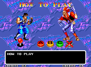 World Heroes 2 JET (Neo Geo) screenshot: That D button never gets any love.