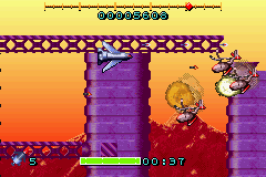 Thunderbirds: International Rescue (Game Boy Advance) screenshot: You can see why