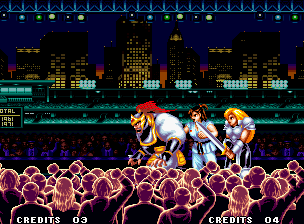 World Heroes 2 JET (Neo Geo) screenshot: You fight against three enemies in each round.