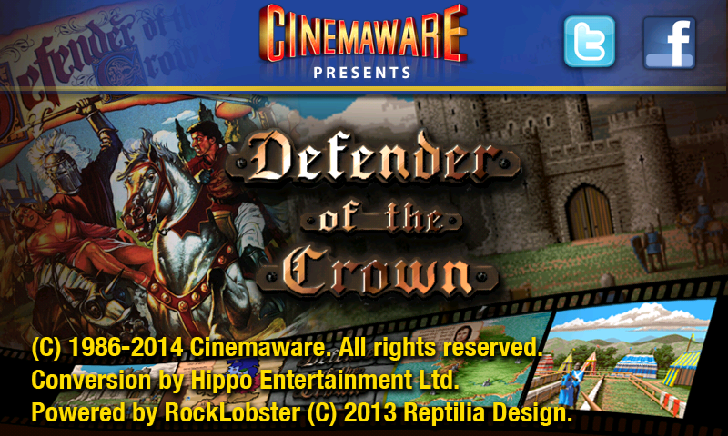 Defender of the Crown (Android) screenshot: Game information.